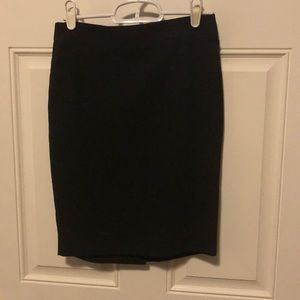 LOFT A-line black skirt OOP